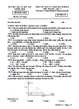 Đề kiểm tra học kỳ I môn Hóa học Lớp 11 - Mã đề 314 - Năm học 2018-2019 - Sở giáo dục và đào tạo Quảng Nam